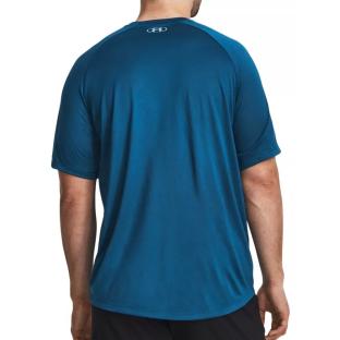 T-shirt Bleu Homme Under Armour Tech Prt vue 2