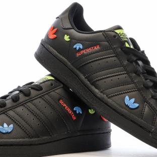 Baskets Noir Femme Adidas Superstar r J vue 7