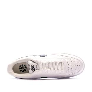 Baskets Blanc/Noir Homme Nike Court Vision Low vue 4