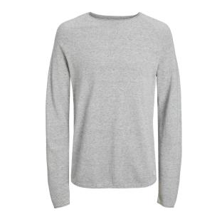 Pull Gris Homme Jack & Jones Knit Crew pas cher