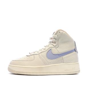 Baskets Gris/Bleu Femme Nike Air Force 1 Sculpt pas cher