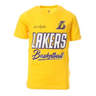 T-shirt Jaune/Violet Garçon NBA Lakers pas cher