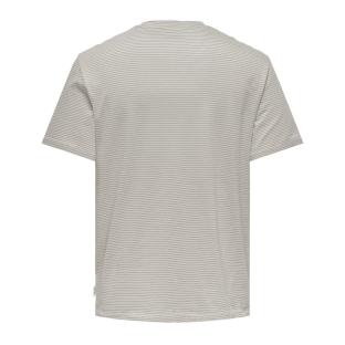 T-shirt Beige Homme Only & Sons Onsbale vue 2