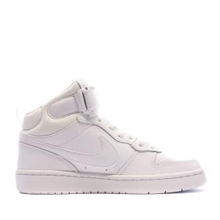 Baskets Blanche Enfant Nike Court Borough Mid 2 vue 2