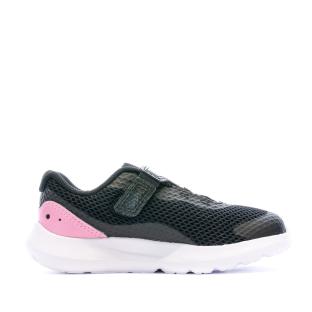 Baskets Noir/Rose Fille Under Armour Surge 3 vue 2