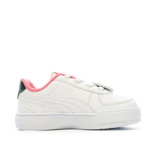 Baskets Blanches/Roses Fille Puma Caven Small vue 2