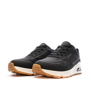 Baskets Noires Femme Skechers Uno vue 6