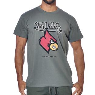 T-shirt Kaki Homme Von Dutch VD/TRC/WBIR pas cher