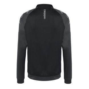 Veste Zippée Noire Homme Kappa Soccer Verone vue 2