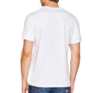 T-shirt Blanc Homme Guess Blurry vue 2