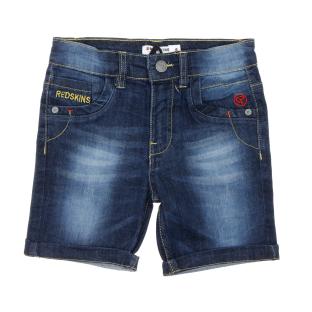 Short Bleu brut Enfant Redskins BB pas cher