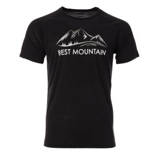 T-shirt Noir Homme Best Mountain 10 pas cher