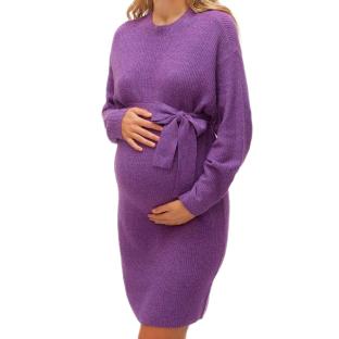 Robe de Grossesse Violette Femme Mamalicious Vala pas cher