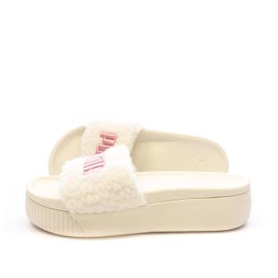 Claquettes Blanches/Roses Femme Puma Marshmal pas cher