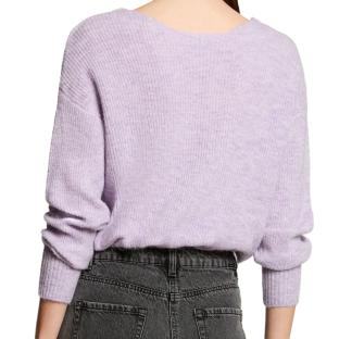 Pull Mauve Femme Morgan MUCHA vue 2