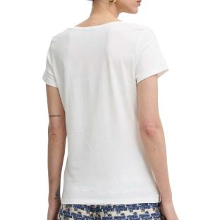 T-shirt Blanc/Doré Femme Morgan DYOU vue 2
