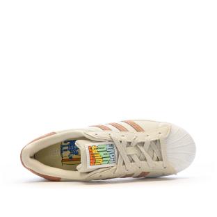 Baskets Beige/Taupe Garçon/Fille Adidas Superstar HP6548 vue 4