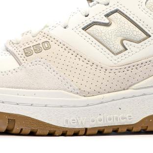 Baskets Blanches/Beige Femme New Balance 550 vue 7