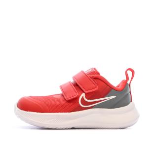 Baskets Rouges/Grises Fille Bébé Nike Star Runner 3 pas cher