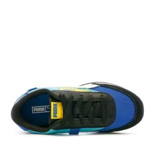 Baskets Noires/Bleu Garçon Puma Future Rider vue 4