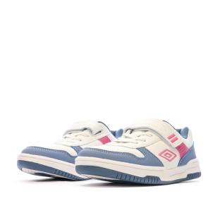 Baskets Blanches/Bleu/Rose Garçon Umbro Ovida vue 6