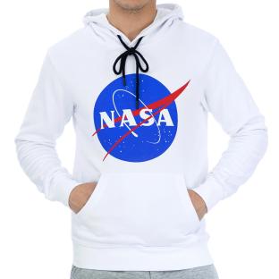 Sweat Capuche Blanc Homme Nasa 12H pas cher