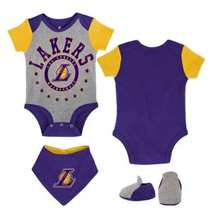 LOS ANGELES LAKERS Ensemble Gris/Violet Bébe Creeper pas cher