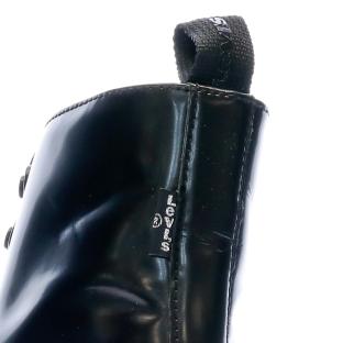 Boots en Cuir Noir Brillant Femme Levi's Bria vue 6