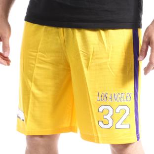 Los Angeles 32 Short de Baskets Jaune Sport Zone Homme 2023/2024 pas cher