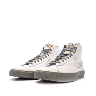 Baskets Blanche/Gris Homme Nike Blazer Mid 77 vue 6