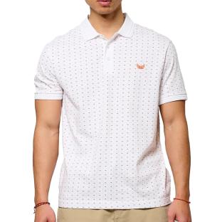 Polo Blanc/Orange Homme Kaporal BOSCIE pas cher