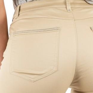 Pantalon Slim Beige enduit Femme Morgan Palona vue 3