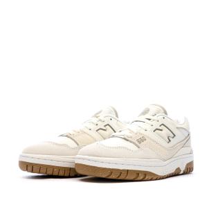 Baskets Blanches/Beige Femme New Balance 550 vue 6