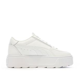 Baskets Blanches Femme Puma Karmen 02 vue 2