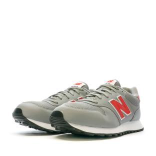 Baskets Grises/Rouge Homme New Balance 500 vue 6