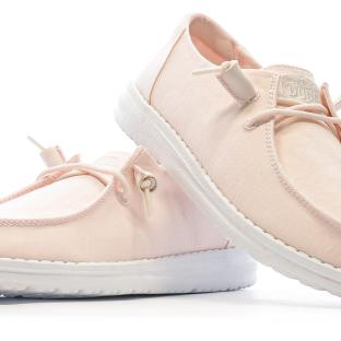 Chaussures Rose Femme Hey Dude Wendy Slub Canvas vue 7