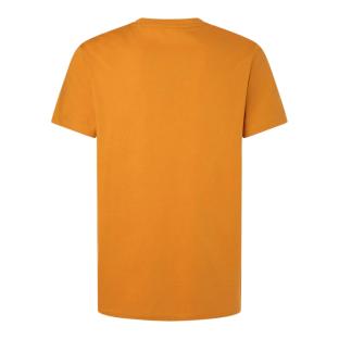 T-shirt Orange Homme Pepe jeans Wido vue 2