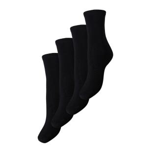 X4 Paires de Chaussettes Noir Femme Pieces Celisa pas cher