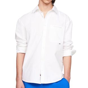 Chemise Manches Longues Blanche Homme Tommy Hilfiger Classic pas cher