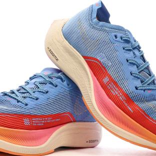 Chaussures de running Bleu/Rouge Femme Nike Zoomx Vaporfly vue 7