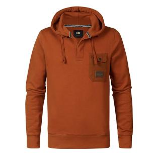 Sweat Orange Homme Petrol Industries Hooded pas cher