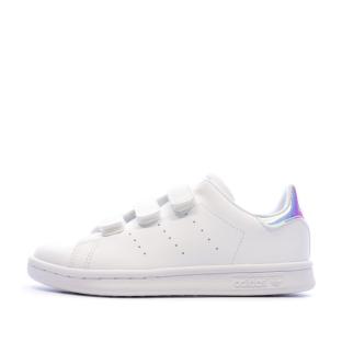 Stan Smith Baskets Blanches à Scratch Enfant Adidas pas cher