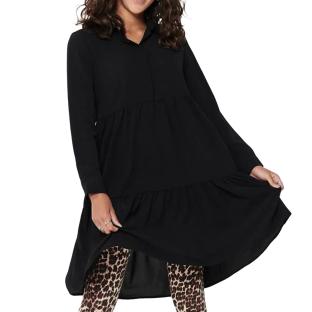 Robe Chemise Noir Femme JDY Shirt pas cher