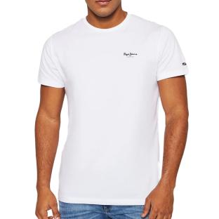 T-shirt Blanc Homme Pepe Jeans Original Basic pas cher