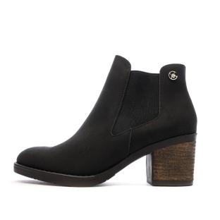 Bottines Noir Femme Chattawak TEXAS pas cher