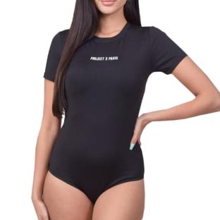 Body Manches courtes Noir Femme Project X Paris Basic vue 3