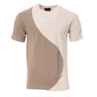 T-shirt Beige/Marron Homme Project X Paris Vague pas cher