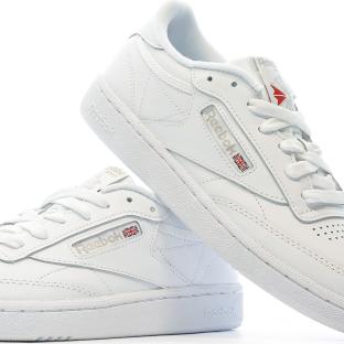 Baskets Blanches Femme Reebok Club C 85 vue 7