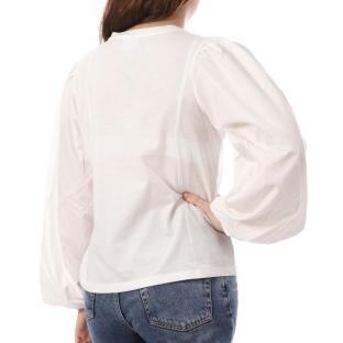 T-Shirt Manches Longues Ecru Femme Vila Daya vue 2