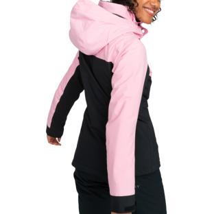 Veste de ski Rose/Noire Femme Roxy Free Block vue 2